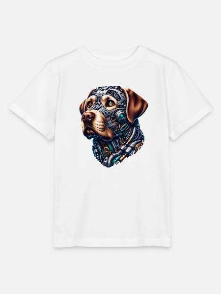 Labrador Retriever Android Design - Stanley/Stella Kinder T-Shirt MINI CREATOR - Weiß