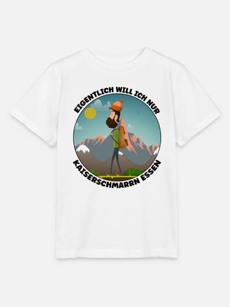 Wandern - eigentlich will ich Kaiserschmarren - Stanley/Stella Kinder T-Shirt MINI CREATOR - Weiß
