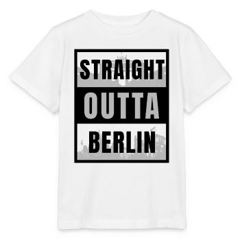 straight outta Berlin i love berlin best city - Stanley/Stella MINI CREATOR Kids’ T-Shirt - white - Front - Maike (125cm)
