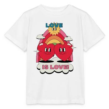 L’AMOUR EST LOVE_red - T-shirt bio MINI CREATOR Stanley/Stella Enfant - blanc - Devant - Maike (125cm)