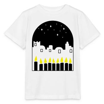 Candles at night - Stanley/Stella MINI CREATOR Kids’ T-Shirt - white - Front - Maike (125cm)