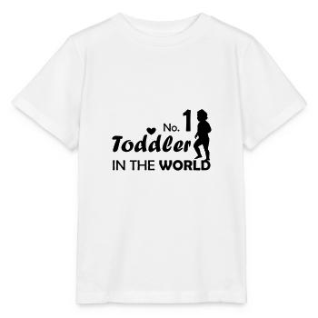 No.1 Toddler in the World Baby Toddler Parents - Stanley/Stella MINI CREATOR Kids’ T-Shirt - white - Front - Maike (125cm)