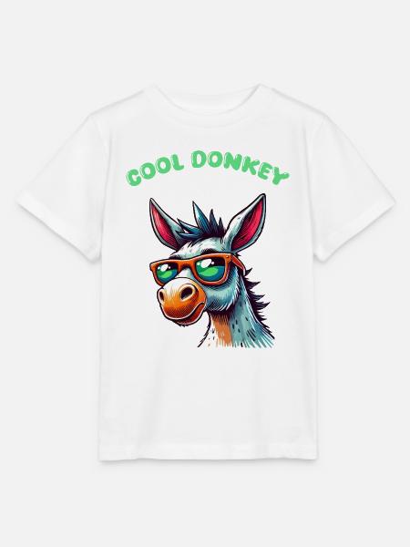 esel comic cool - Stanley/Stella Kinder T-Shirt MINI CREATOR - Weiß