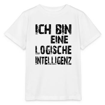 L’IA dit que je suis une intelligence logique - T-shirt bio MINI CREATOR Stanley/Stella Enfant - blanc - Devant - Maike (125cm)