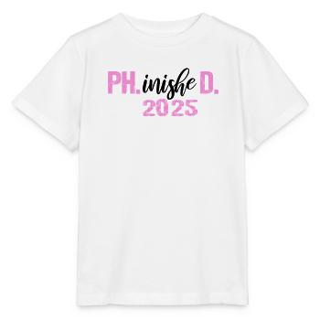 Docteur 2025 Diplôme Philistin Dissertation PhD - T-shirt bio MINI CREATOR Stanley/Stella Enfant - blanc - Devant - Maike (125cm)