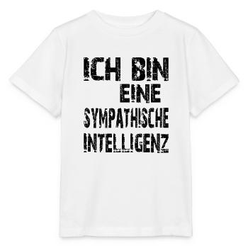 KI Spruch Ich bin eine sympathische Intelligenz - Stanley/Stella Kinder T-Shirt MINI CREATOR  - Weiß - Vorne - Maike (125cm)