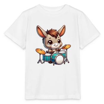 Global - Noir sans Japon Modèle - T-shirt bio MINI CREATOR Stanley/Stella Enfant - blanc - Devant - Maike (125cm)