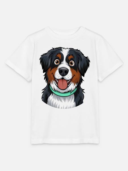 Berner Sennenhund Portrait - Stanley/Stella Kinder T-Shirt MINI CREATOR - Weiß