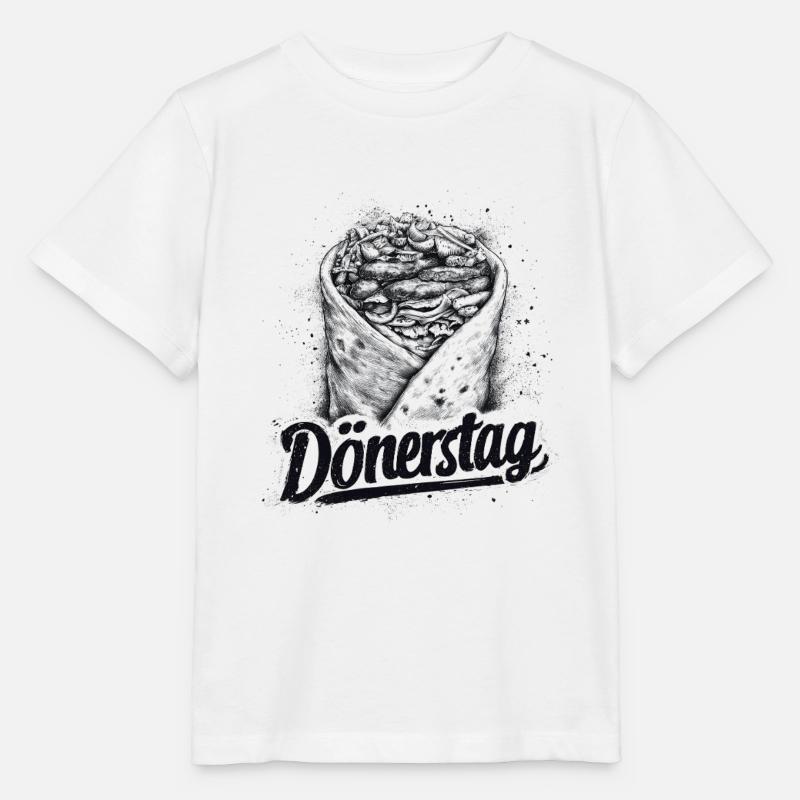 Döner Shirt - Stanley/Stella Kinder T-Shirt MINI CREATOR - Weiß