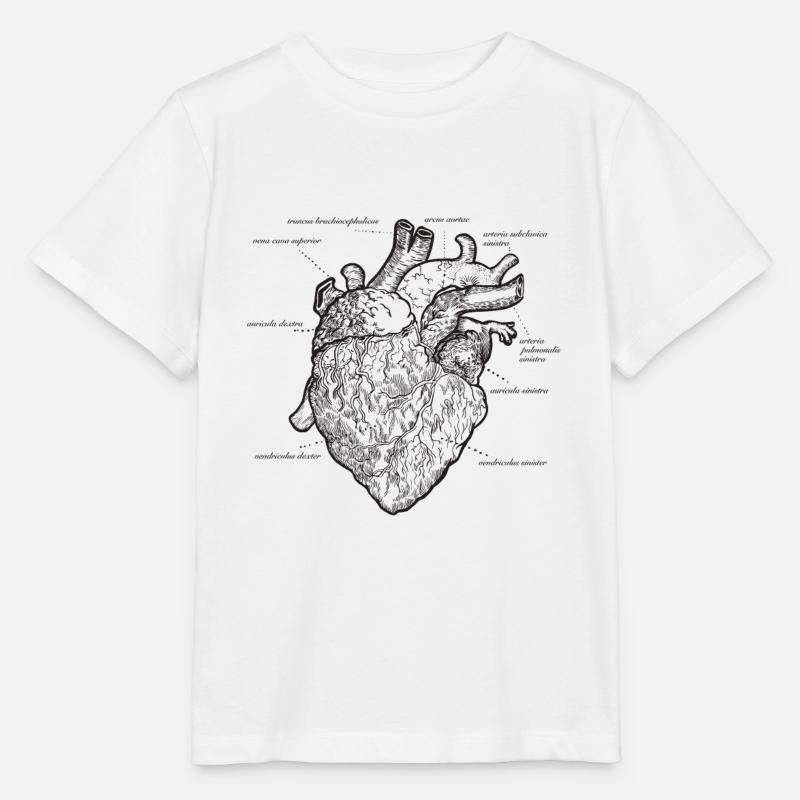 Anatomisches Herz Medizin - Stanley/Stella Kinder T-Shirt MINI CREATOR - Weiß