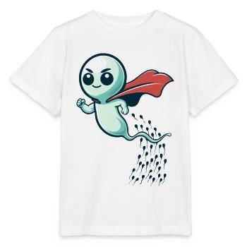 Super donneur de sperme sperme drôle fête des pères - T-shirt bio MINI CREATOR Stanley/Stella Enfant - blanc - Devant - Maike (125cm)