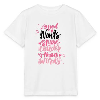 Nail polish nail design manicure nail salon nails - Stanley/Stella MINI CREATOR Kids’ T-Shirt - white - Front - Maike (125cm)