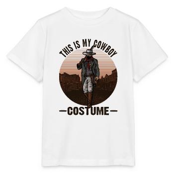 THIS IS MY COWBOY COSTUME - MEIN COWBOY KOSTÜM - Stanley/Stella Kinder T-Shirt MINI CREATOR  - Weiß - Vorne - Maike (125cm)