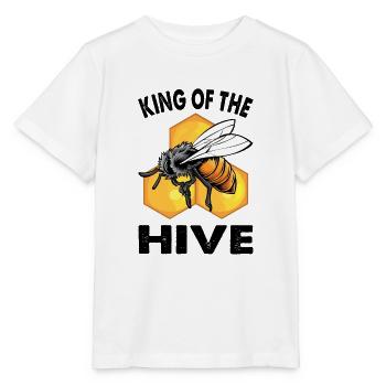 King Of The Hive Honigbienen Imker Biene Geschenk - Stanley/Stella Kinder T-Shirt MINI CREATOR  - Weiß - Vorne - Maike (125cm)