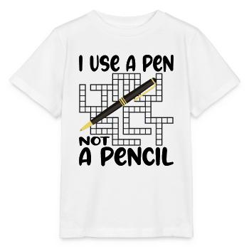 Rätsel Kreuzworträtsel Wörter Crossword Puzzle - Stanley/Stella Kinder T-Shirt MINI CREATOR  - Weiß - Vorne - Maike (125cm)