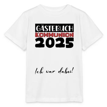 Communion 2025 Guest Book Gift Girls Boys - Stanley/Stella MINI CREATOR Kids’ T-Shirt - white - Front - Maike (125cm)
