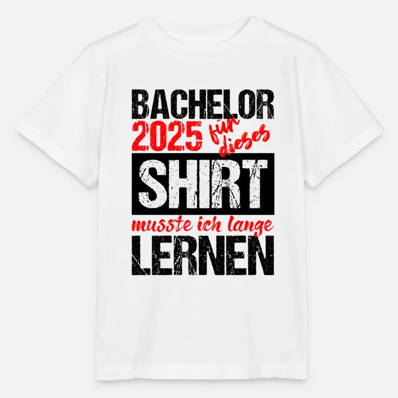 Bachelor 2025 Genug Gelernt Geschenk Student Uni - Stanley/Stella Kinder T-Shirt MINI CREATOR  - Weiß