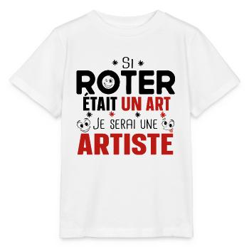 Roter Artiste Femme Rot Blague Cadeau Humour Pote - T-shirt bio MINI CREATOR Stanley/Stella Enfant - blanc - Devant - Maike (125cm)