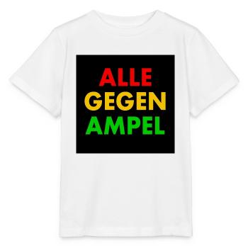 Alle gegen ampel - Stanley/Stella Kinder T-Shirt MINI CREATOR  - Weiß - Vorne - Maike (125cm)