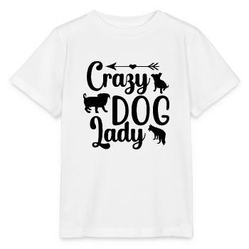 Crazy dog lady - Stanley/Stella MINI CREATOR Kids’ T-Shirt - white - Front - Maike (125cm)