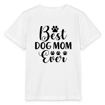 Meilleure maman de chien de tous les temps - T-shirt bio MINI CREATOR Stanley/Stella Enfant - blanc - Devant - Maike (125cm)