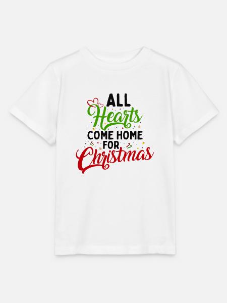 Alle Herzen kommen an Weihnachten nach Hause - Stanley/Stella Kinder T-Shirt MINI CREATOR - Weiß