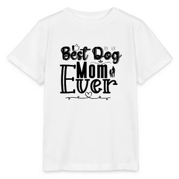 Meilleure maman de chien de tous les temps - T-shirt bio MINI CREATOR Stanley/Stella Enfant - blanc - Devant - Maike (125cm)