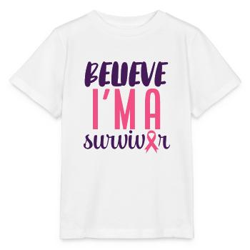 Croyez que je suis un survivant - T-shirt bio MINI CREATOR Stanley/Stella Enfant - blanc - Devant - Maike (125cm)