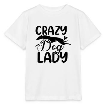Crazy dog lady - Stanley/Stella MINI CREATOR Kids’ T-Shirt - white - Front - Maike (125cm)