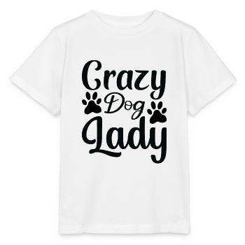 Crazy dog lady - Stanley/Stella MINI CREATOR Kids’ T-Shirt - white - Front - Maike (125cm)