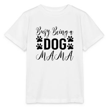 Employed as a dog mom - Stanley/Stella MINI CREATOR Kids’ T-Shirt - white - Front - Maike (125cm)