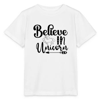 Belief in Unicorn Unicorn - Stanley/Stella MINI CREATOR Kids’ T-Shirt - white - Front - Maike (125cm)