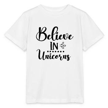 Belief in Unicorn Unicorn - Stanley/Stella MINI CREATOR Kids’ T-Shirt - white - Front - Maike (125cm)