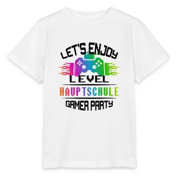 Level HAUPTSCHULE keep calm and game on - Stanley/Stella Kinder T-Shirt MINI CREATOR  - Weiß - Vorne - Maike (125cm)