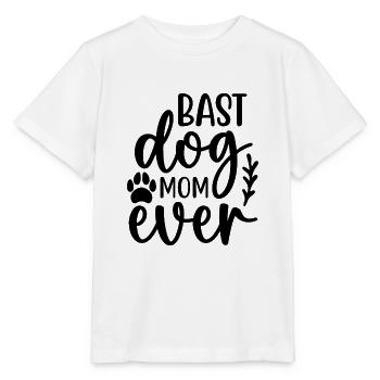Meilleure maman de chien de tous les temps - T-shirt bio MINI CREATOR Stanley/Stella Enfant - blanc - Devant - Maike (125cm)