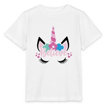 Belief in Unicorn Unicorn - Stanley/Stella MINI CREATOR Kids’ T-Shirt - white - Front - Maike (125cm)