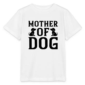 Mutter von Hund - Stanley/Stella Kinder T-Shirt MINI CREATOR  - Weiß - Vorne - Maike (125cm)