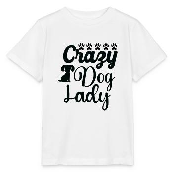 Crazy dog lady - Stanley/Stella MINI CREATOR Kids’ T-Shirt - white - Front - Maike (125cm)