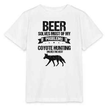 Conception de coyote pour les réacteurs de coyote - T-shirt bio MINI CREATOR Stanley/Stella Enfant - blanc - Devant - Maike (125cm)