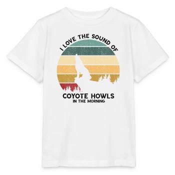 Conception de coyote pour les réacteurs de coyote - T-shirt bio MINI CREATOR Stanley/Stella Enfant - blanc - Devant - Maike (125cm)