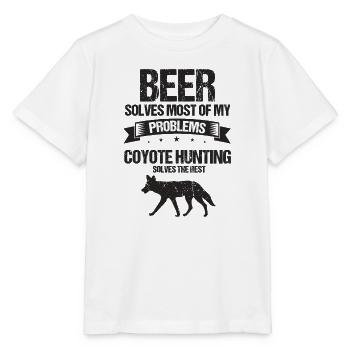 Conception de coyote pour les réacteurs de coyote - T-shirt bio MINI CREATOR Stanley/Stella Enfant - blanc - Devant - Maike (125cm)