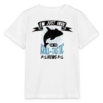 Meeressäuger für Orca-Beobachtung und Buckelwal - Stanley/Stella Kinder T-Shirt MINI CREATOR  - Weiß - Vorne - Maike (125cm)