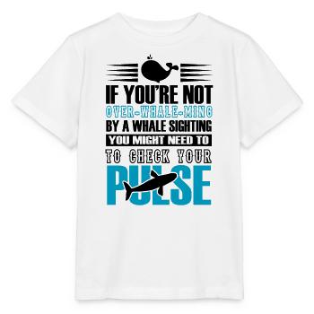 Humpback whale design for ocean, sea, whale and whales - Stanley/Stella MINI CREATOR Kids’ T-Shirt - white - Front - Maike (125cm)