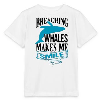 Humpback whale design for ocean, sea, whale and whales - Stanley/Stella MINI CREATOR Kids’ T-Shirt - white - Front - Maike (125cm)