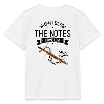 Instrument à vent en bois et instrument à vent basson - T-shirt bio MINI CREATOR Stanley/Stella Enfant - blanc - Devant - Maike (125cm)