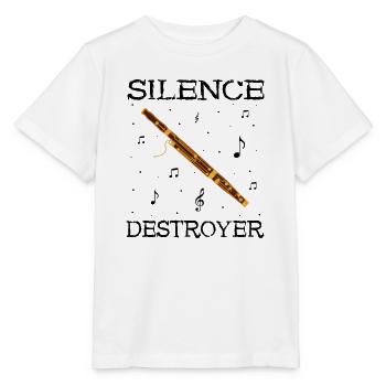 Instrument à vent en bois et instrument à vent basson - T-shirt bio MINI CREATOR Stanley/Stella Enfant - blanc - Devant - Maike (125cm)