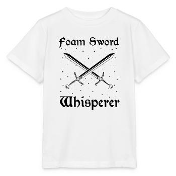 Citation de jeu de rôle pour Larper et Larp - T-shirt bio MINI CREATOR Stanley/Stella Enfant - blanc - Devant - Maike (125cm)