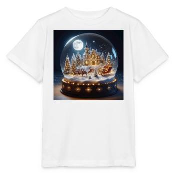 Arbre de Noël de Noël Messe de minuit Père Noël cadeaux - T-shirt bio MINI CREATOR Stanley/Stella Enfant - blanc - Devant - Maike (125cm)