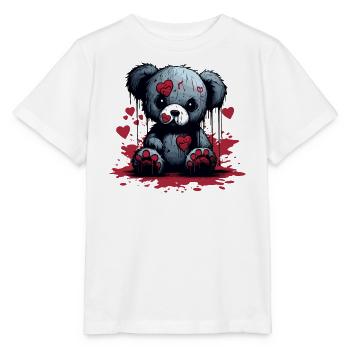 Ours en peluche effrayant mignon - T-shirt bio MINI CREATOR Stanley/Stella Enfant - blanc - Devant - Maike (125cm)