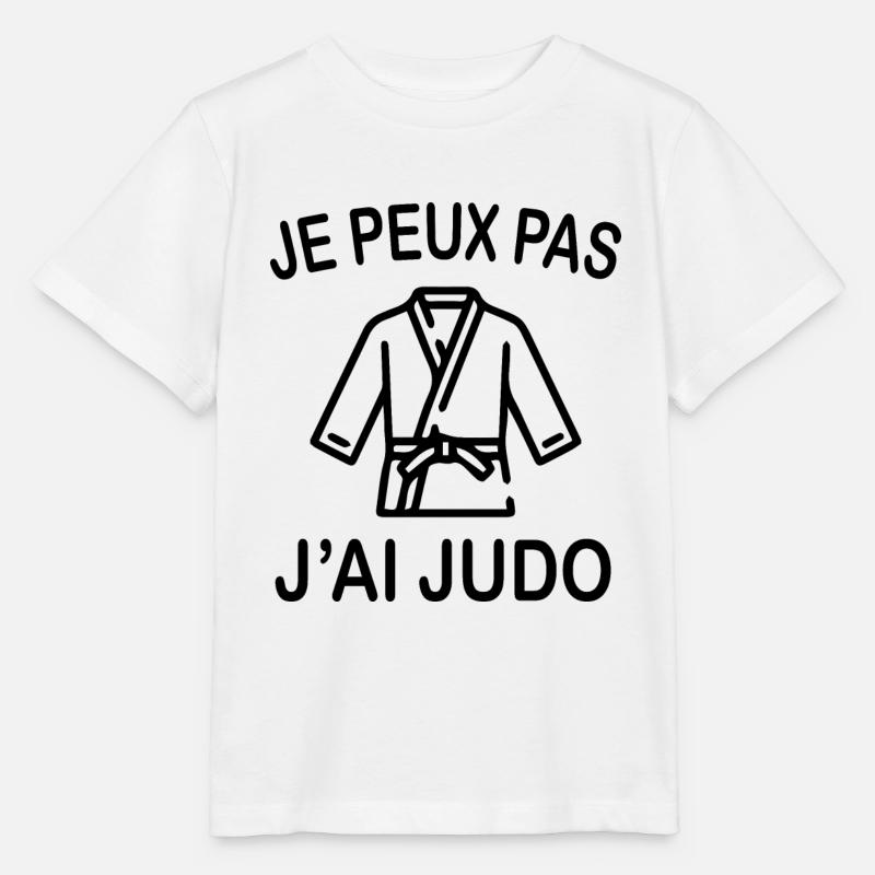 Je Peux Pas J'ai Judo - T-shirt bio MINI CREATOR Stanley/Stella Enfant - blanc